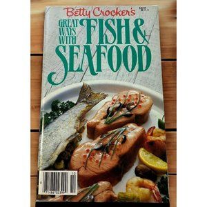 Betty Crocker Great Ways with Fish and Seafood Recipe Booklet Cookbook 1985 Vtg